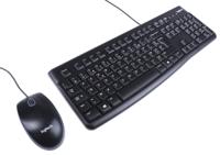 920-002539 Logitech MK120 Wired Keyboard and Mouse Set, AZERTY (France), Black