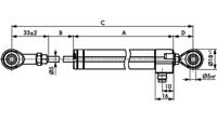 tex-0100-415-002-205 Novotechnik TEX Series Linear Measuring Position Sensor, Voltage Divider Signal