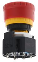 xa1e-bv313r Idec Emergency Stop Push Button, Panel Mount, 3P CO, IP65