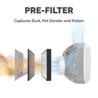 9600501 Fellowes Replacement Filter Air Purifier, 55m², 31 dB, 36 dB, 40 dB, 47 dB, 55 dB