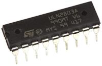 uln2803a STMicroelectronics ULN2803A Octal NPN Motor Driver IC, 500 mA 50 V HFE:1000, 18-Pin PDIP