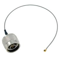 ca-uflnmqc20 L-Com CA-UFL Series, 200 mm, Low Loss Coaxial, Terminated 50 Ω