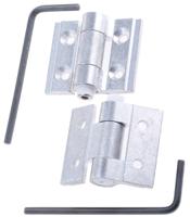 407-7385 Pinet Aluminium Friction Hinge, Screw Fixing, 30mm x 35mm x 3mm