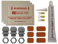 703-3120 RS PRO Constant Wattage, Parallel Circuit Trace Heating Kit, 40W/m, 110V ac, -60 → +200 °C, 20m