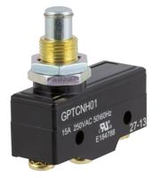 gptcnh01 ZF Plunger Micro Switch, Screw Terminal, 15 A @ 250 V ac, SPDT