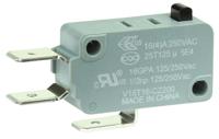 v15t22-cz200a05 Honeywell Pin Plunger Micro Switch, Quick Connect Terminal, 22 A, SP-CO, IP00