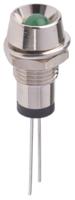 573-514-04 Marl Green Panel Mount Indicator, 2.8V, 8mm Mounting Hole Size, Lead Wires Termination