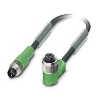 1682362 Phoenix Contact Male 3 way M8 to Female 3 way M8 Sensor Actuator Cable, 1.5m