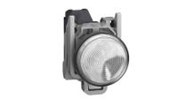 xb4bvbm1gex Schneider Electric, Harmony, Panel Mount White LED Pilot Light Complete, 22.5mm Cutout, IP65, Round, 24 → 254V