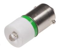 209-440 RS PRO Green LED Indicator Lamp, 12V ac/dc, BA9s Base, 10mm Diameter, 1610mcd
