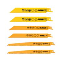 dt2444-qz DeWALT Wood 152 mm, 203 mm, 228 mm Cutting Length Reciprocating Saw Blade, Pack of 6