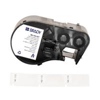 m4-102-427 Brady B-427 on Black on White, Transparent Label, 12.70 mm Width, 12.70mm Label Width