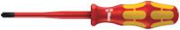 05020134001 Wera Pozidriv Insulated Screwdriver, PZ2 Tip, 100 mm Blade, VDE/1000V, 198 mm Overall