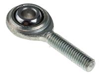198-9077 RS PRO M6 x 1 Male Steel Rod End, 6mm Bore, 45mm Long, Metric Thread Standard, Male Connection Gender