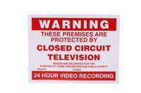 181-2223 RS PRO Vinyl CCTV Sign, CCTV Sign, English, 100 mm x 130mm