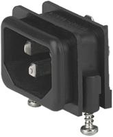 gsf1000231 Schurter C14 Right Angle Panel Mount IEC Connector Male, 10A, 250 V