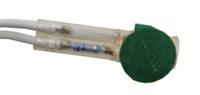 ind580405-240-tgrn CAMDENBOSS Green Panel Mount Indicator, 240V, 10mm Mounting Hole Size, Lead Wires Termination