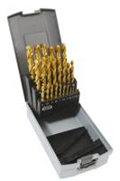 f2-c25 SAM 25-Piece Twist Drill Bit Set for Metal, 13mm Max, 1mm Min