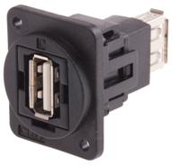 874-1241 RS PRO Straight, Panel Mount, Socket Type A to A 2.0 USB Connector