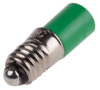 211-055 RS PRO Green LED Indicator Lamp, 24V dc, E5 Base, 6mm Diameter, 65mcd