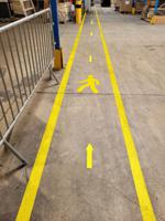 226-7872 RS PRO PVC Floor Sticker Pedestrians Sign With Pictogram Only Text, 800 x 450mm