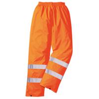 918-5866 Portwest Orange Hi Vis Work Trouser Waterproof S S Leg Length 31in