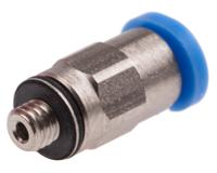 qsm-m3-3 Festo QS Series Straight Threaded Adaptor, M3 Male to Push In 3 mm, Threaded-to-Tube Connection Style, 153301