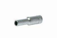 m120610-c Teng Tools 1/2 in Drive 10mm Deep Socket, 12 point, 25 mm Overall Length
