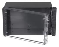 96026364-b-261712-pc-v0-g-7024 Bopla Bocube Series Graphite Grey Polycarbonate V0 Enclosure, IP66, IP68, IK07, Transparent Lid, 271 x 170 x 120mm