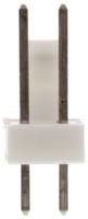 640456-2 TE Connectivity MTA-100 Series Straight Through Hole Pin Header, 2 Contact(s), 2.54 mm Pitch, 1 Row, Unshrouded