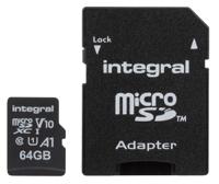 inmsdx64g-100v10 Integral Memory 64 GB MicroSDXC Micro SD Card, Class 10, UHS-1 U1