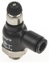 7061-06-10 Legris 7061 Series Tube Flow Regulator, 6mm Tube Inlet Port