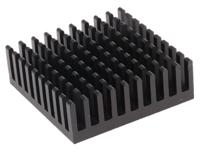 ick-pga-14x14x12 Fischer Elektronik Heatsink, Universal Square Alu, 9.8K/W, 36 x 36 x 12.3mm, Adhesive Foil, Conductive Foil