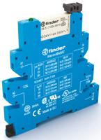 391101250060 Finder 39 Series Interface Relay Module, DIN Rail Mount, 110V ac/dc Coil, SPDT, 1-Pole, 6/10A Load
