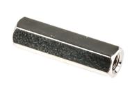 222-418 RS PRO Standoff, M3 x M3 Thread, 18mm Body, Brass, Female/Female