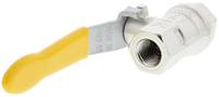 812-5267 RS PRO Nickel Plated Brass Full Bore, 2 Way, Ball Valve, Threaded, BSPT 1/4in, 40bar Operating Pressure
