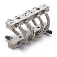629-653 RS PRO Rectangular M6mm Anti Vibration Mount, Wire Rope Isolator with 11daN Compression Load