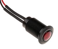 oxlclh100230fl30al Oxley Red Panel Mount Indicator, 230V ac, 10.2mm Mounting Hole Size, Lead Wires Termination, IP66