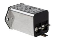 dc123102001 Schurter 4A, 250 V ac Male Panel Mount Filtered IEC Connector DC12.3102.001