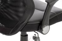 221-6332 RS PRO Black Fabric Executive Chair, 110kg Weight Capacity