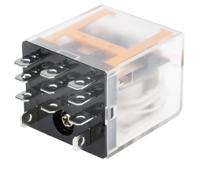121-7816 RS PRO Plug In Power Relay, 24V dc Coil, 10A Switching Current, 3PDT