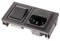 bzh01z000010 Bulgin C14 Snap-In IEC Connector Male, 10A, 250 V, Fuse Size 5 x 20mm