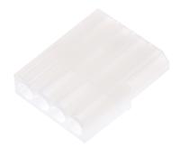 03-06-1042 Molex, STANDARD .062" Female Connector Housing, 3.68mm Pitch, 4 Way, 1 Row