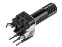 rk09k1130a0h Alps Alpine RK09K 10kΩ Rotary Carbon Film Potentiometer, Panel Mount (Through Hole), RK09K1130A0H