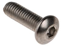 183-8698 RS PRO Stainless Steel Hex Socket Button Screw, ISO 7380, M5 x 16mm