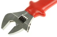 8074v Bahco Adjustable Spanner, 390 mm Overall, 43mm Jaw Capacity, Insulated Handle, VDE/1000V