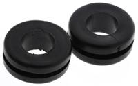 633-03030-hv1303-pvc-fr-bk HellermannTyton HV Black PVC 11mm Cable Grommet for Maximum of 8mm Cable Dia. 633-03030 HV1303-PVC-FR-BK