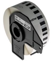 dk-22214 Brother White Black Print Label Roll, 12mm Width, 1 Roll Qty