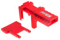 818-8044 RS PRO Red 6-Lock Polyurethane Ball Valve Lockout, 7.5mm Shackle, 140mm Attachment