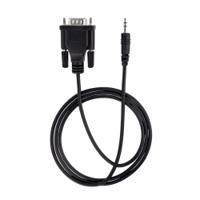 9m351m-rs232-cable StarTech.com Male 9 Pin D-sub to Male 3.5mm Stereo Jack Serial Cable, 1m PVC